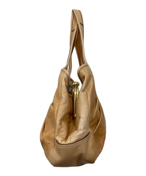 COACH（コーチ）COACH (コーチ) エルゴ プリーテッド サッチェル ベージュの古着・服飾アイテム
