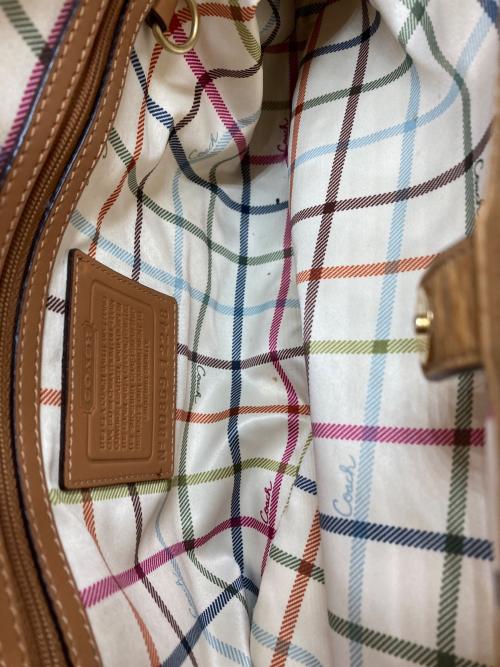 COACH（コーチ）COACH (コーチ) エルゴ プリーテッド サッチェル ベージュの古着・服飾アイテム