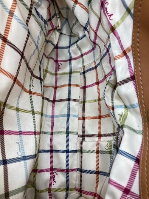 COACH（コーチ）COACH (コーチ) エルゴ プリーテッド サッチェル ベージュの古着・服飾アイテム