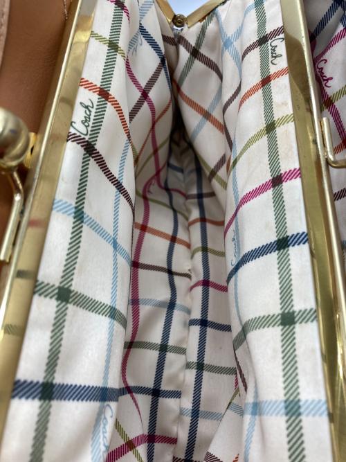 COACH（コーチ）COACH (コーチ) エルゴ プリーテッド サッチェル ベージュの古着・服飾アイテム