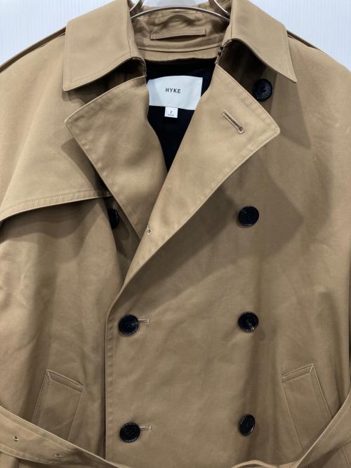 HYKE（ハイク）HYKE (ハイク) ビッグトレンチコート ベージュ サイズ:Mの古着・服飾アイテム