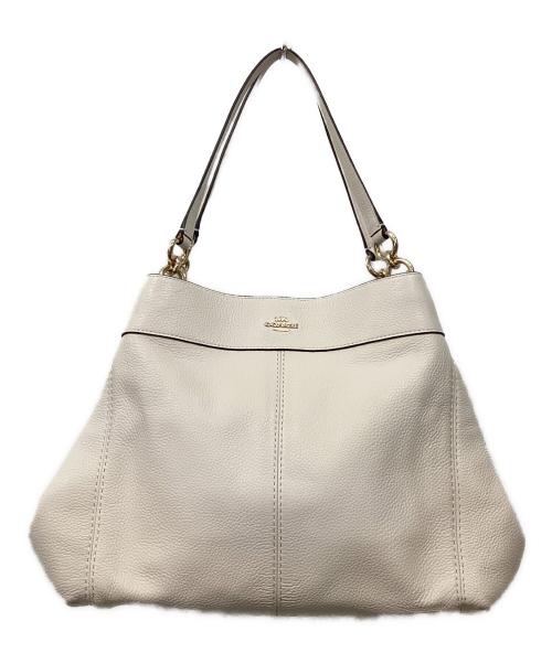 COACH（コーチ）COACH (コーチ) ペブルド レザー レクシー ショルダーバッグ ホワイトの古着・服飾アイテム