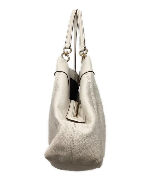 COACH（コーチ）COACH (コーチ) ペブルド レザー レクシー ショルダーバッグ ホワイトの古着・服飾アイテム