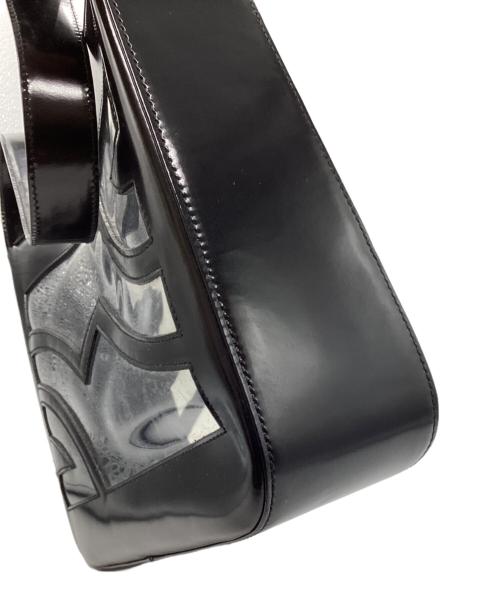 Salvatore Ferragamo（サルヴァトーレ フェラガモ）Salvatore Ferragamo (サルヴァトーレ フェラガモ) セミショルダークリアバッグ ブラックの古着・服飾アイテム