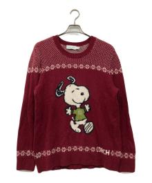 COACH×PEANUTS（コーチ×ピーナッツ）の古着「スヌーピーニット」｜レッド
