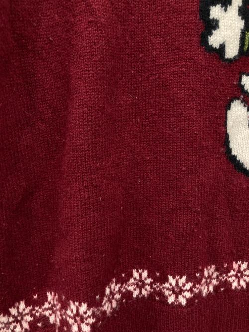 COACH（コーチ）COACH (コーチ) PEANUTS (ピーナッツ) スヌーピーニット レッド サイズ:Mの古着・服飾アイテム