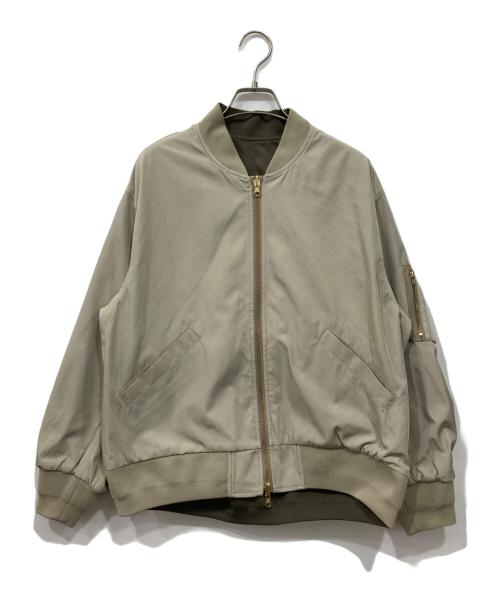 green label relaxing（グリーンレーベルリラクシング）green label relaxing (グリーンレーベルリラクシング) リバーシブルMA-1 ブルゾン ベージュ サイズ:38の古着・服飾アイテム
