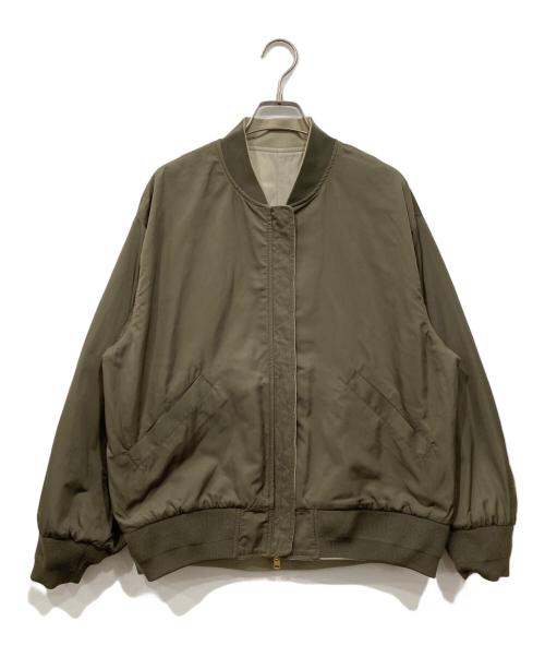 green label relaxing（グリーンレーベルリラクシング）green label relaxing (グリーンレーベルリラクシング) リバーシブルMA-1 ブルゾン ベージュ サイズ:38の古着・服飾アイテム
