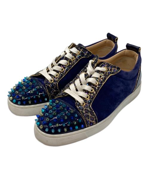 Christian Louboutin（クリスチャン・ルブタン）Christian Louboutin (クリスチャン・ルブタン) ローカットスニーカー ブルー サイズ:40 1/2の古着・服飾アイテム