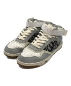 DIOR HOMMEディオール オム）の古着「B27 オブリーク ベルクロ ミッドカットスニーカー」｜グレー×ホワイト