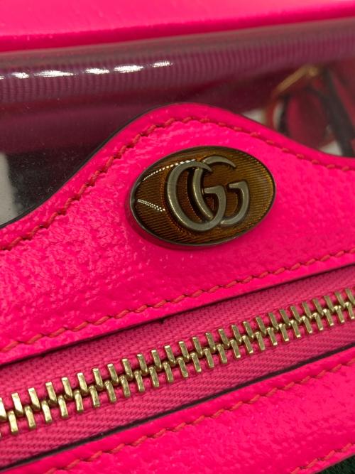 GUCCI（グッチ）GUCCI (グッチ) ショルダーバッグ クリア・ピンク サイズ:ミニの古着・服飾アイテム