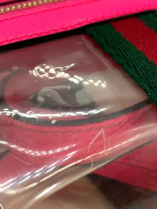 GUCCI（グッチ）GUCCI (グッチ) ショルダーバッグ クリア・ピンク サイズ:ミニの古着・服飾アイテム