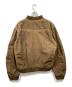 Abuku (アブク) パールスタッズディストレストダックジャケット ブラウン サイズ:L：20000円