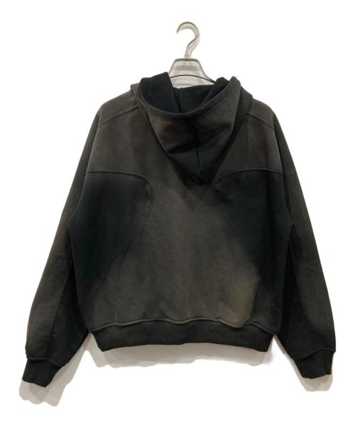 Abuku（アブク）Abuku (アブク) オリジナルロゴフーディー グレー サイズ:Lの古着・服飾アイテム