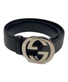 GUCCI（グッチ）の古着「インターロッキングGベルト」｜ブラック