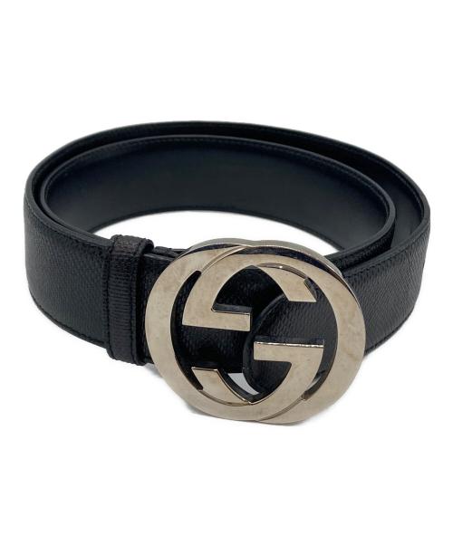 GUCCI（グッチ）GUCCI (グッチ) インターロッキングGベルト ブラックの古着・服飾アイテム