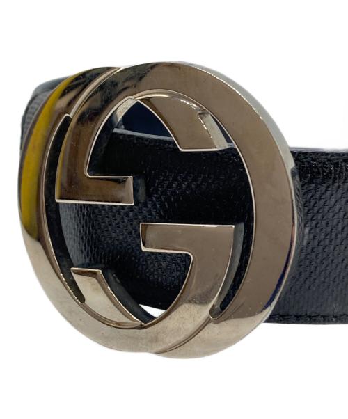 GUCCI（グッチ）GUCCI (グッチ) インターロッキングGベルト ブラックの古着・服飾アイテム