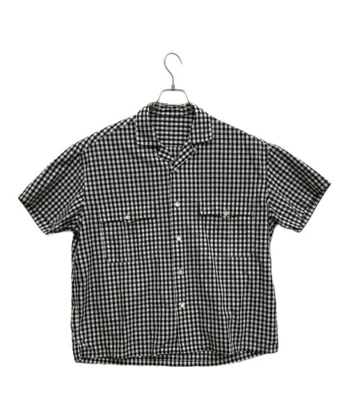 Porter Classic（ポータークラシック）Porter Classic (ポータークラシック) 半袖ギンガムチェックシャツ ブラック サイズ:Mの古着・服飾アイテム