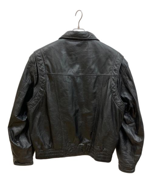 wilsons（ウィルソンズ）wilsons (ウィルソンズ) レザージャケット ブラック サイズ:Lの古着・服飾アイテム