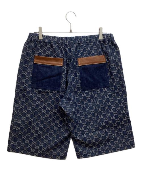 GUCCI（グッチ）GUCCI (グッチ) ジャガードデニムショーツ インディゴ サイズ:46の古着・服飾アイテム
