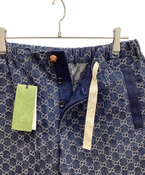 GUCCI（グッチ）GUCCI (グッチ) ジャガードデニムショーツ インディゴ サイズ:46の古着・服飾アイテム