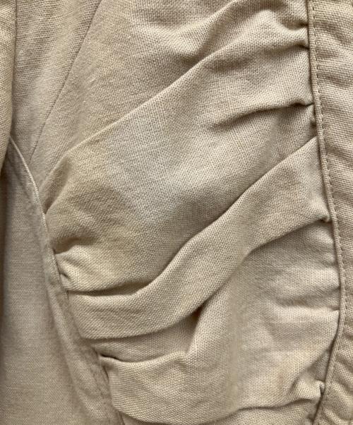 ISSEY MIYAKE（イッセイミヤケ）ISSEY MIYAKE (イッセイミヤケ) フリル付ジャケット ブラウン サイズ:３の古着・服飾アイテム