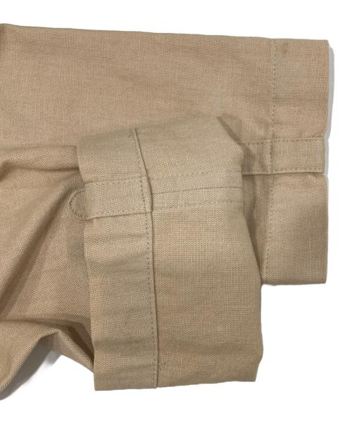 ISSEY MIYAKE（イッセイミヤケ）ISSEY MIYAKE (イッセイミヤケ) フリル付ジャケット ブラウン サイズ:３の古着・服飾アイテム