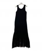 A・POCエーポック）の古着「ストール付きノースリーブワンピース」｜ブラック