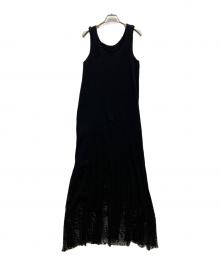 A・POC（エーポック）の古着「ストール付きノースリーブワンピース」｜ブラック