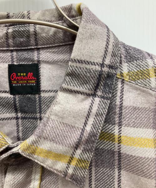 THE OVERALLS（ザユニオンメイドオーバーオールズ）THE OVERALLS (ザユニオンメイドオーバーオールズ) チェックシャツ グレー サイズ:Ｓの古着・服飾アイテム
