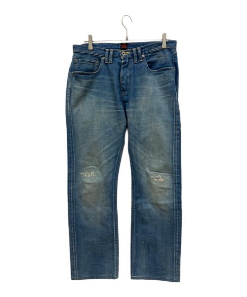 THE OVERALLS（ザユニオンメイドオーバーオールズ）THE OVERALLS (ザオーバーオールズ) リペア加工デニムパンツ インディゴ サイズ:32の古着・服飾アイテム