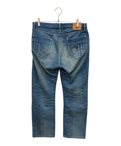 THE OVERALLS（ザユニオンメイドオーバーオールズ）THE OVERALLS (ザオーバーオールズ) リペア加工デニムパンツ インディゴ サイズ:32の古着・服飾アイテム