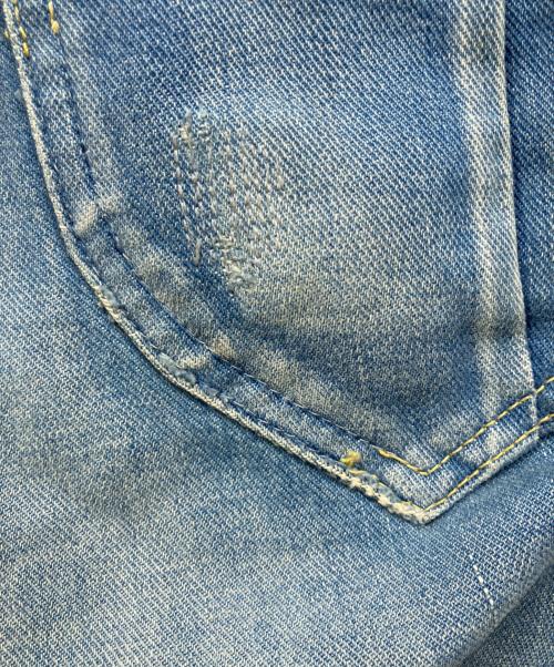 THE OVERALLS（ザユニオンメイドオーバーオールズ）THE OVERALLS (ザオーバーオールズ) リペア加工デニムパンツ インディゴ サイズ:32の古着・服飾アイテム