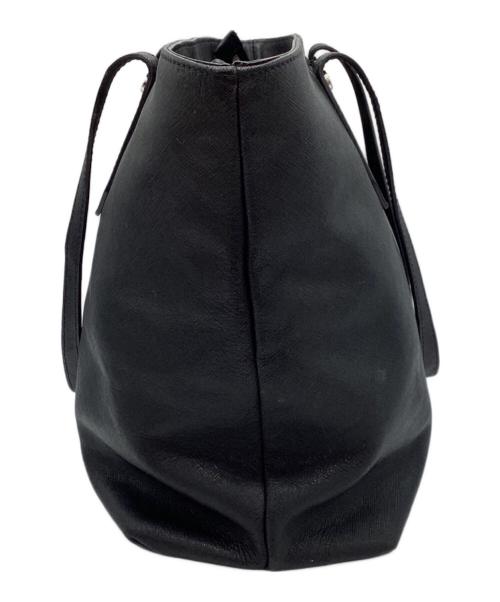 Vivienne Westwood（ヴィヴィアンウエストウッド）Vivienne Westwood (ヴィヴィアンウエストウッド) オーブレザートートバッグ　ショッパー ブラックの古着・服飾アイテム