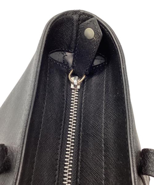 Vivienne Westwood（ヴィヴィアンウエストウッド）Vivienne Westwood (ヴィヴィアンウエストウッド) オーブレザートートバッグ　ショッパー ブラックの古着・服飾アイテム