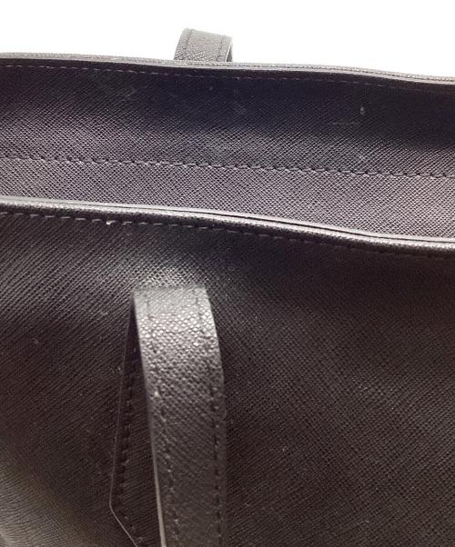 Vivienne Westwood（ヴィヴィアンウエストウッド）Vivienne Westwood (ヴィヴィアンウエストウッド) オーブレザートートバッグ　ショッパー ブラックの古着・服飾アイテム