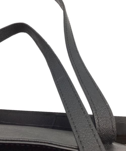 Vivienne Westwood（ヴィヴィアンウエストウッド）Vivienne Westwood (ヴィヴィアンウエストウッド) オーブレザートートバッグ　ショッパー ブラックの古着・服飾アイテム