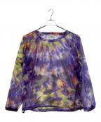 South2 West8サウスツー ウエストエイト）の古着「Bush Crew Neck Shirt - Poly Lightweight Mesh/Print」｜パープル