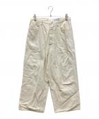 KIJIキジ）の古着「バギーペインターデニムパンツ」｜ホワイト