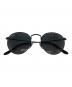 RAY-BAN（レイバン）の古着「ROUND FLAT METAL　サングラス」｜ブラック