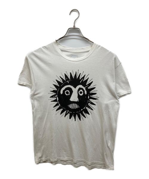 SASQUATCHfabrix.（サスクワッチファブリックス）SASQUATCHfabrix. (サスクワッチファブリックス) SUN T-SHIRT ホワイト サイズ:Lの古着・服飾アイテム