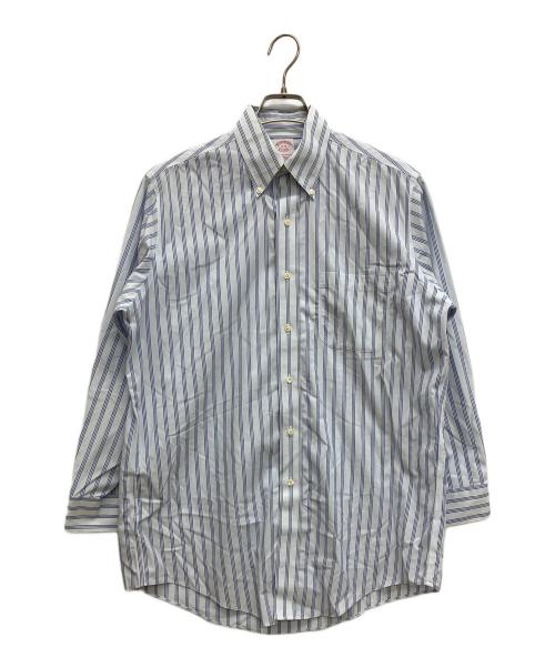 BROOKS BROTHERS（ブルックスブラザーズ）BROOKS BROTHERS (ブルックスブラザーズ) ストライプシャツ　ボタンダウンシャツ ブルー サイズ:15-31の古着・服飾アイテム