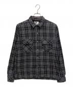 Engineered Garmentsエンジニアドガーメンツ）の古着「チェックフランネルシャツ」｜ブラック