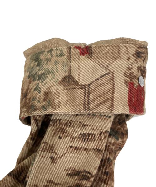 LAUREN RALPH LAUREN（ローレンラルフローレン）LAUREN RALPH LAUREN (ローレンラルフローレン) 総柄 ハンティングジャケット ブラウン サイズ:Mの古着・服飾アイテム