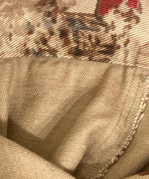 LAUREN RALPH LAUREN（ローレンラルフローレン）LAUREN RALPH LAUREN (ローレンラルフローレン) 総柄 ハンティングジャケット ブラウン サイズ:Mの古着・服飾アイテム