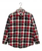 CarHarttカーハート）の古着「チェックシャツ　コットンシャツ」｜レッド