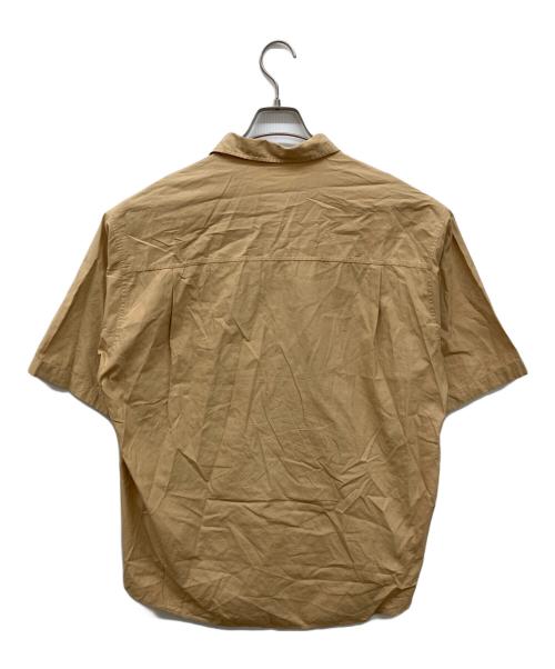 AURALEE（オーラリー）AURALEE (オーラリー) WASHED FINX TWILL BIG HALF SLEEVED SHIRT　ウォッシュドフィンクスツイル ビッグハーフスリーブシャツ ベージュ サイズ:4の古着・服飾アイテム