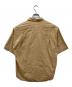 AURALEE (オーラリー) WASHED FINX TWILL BIG HALF SLEEVED SHIRT　ウォッシュドフィンクスツイル ビッグハーフスリーブシャツ ベージュ サイズ:4：10000円