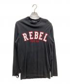 DSQUARED2ディースクエアード）の古着「ロングスリーブカットソー　プリントロングＴシャツ」｜ブラック