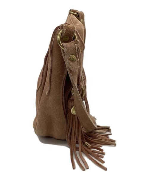 IL BISONTE（イル ビゾンテ）IL BISONTE (イル ビゾンテ) ショルダーバッグ　スエードバッグ ブラウンの古着・服飾アイテム